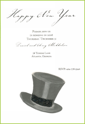 Top Hat with black glitter